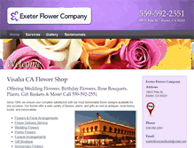 Tablet Screenshot of exeterflowerco.com
